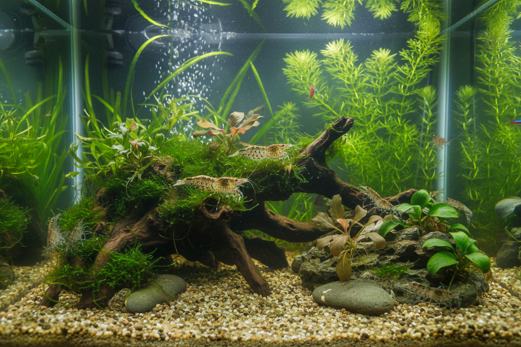 Amano Shrimp-inside tank/environment 