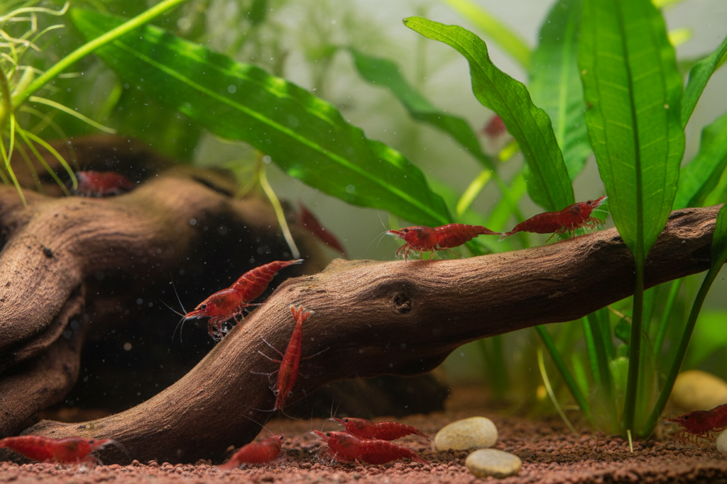 Group of Bloody Mary Shrimp