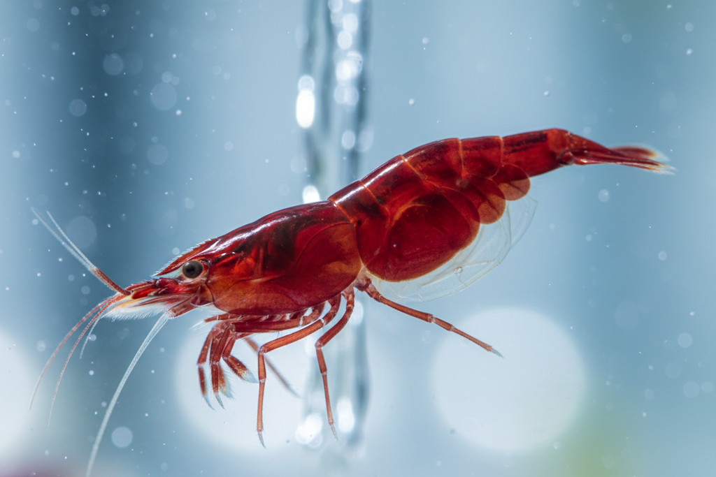 Neocaridina (Fire Red)-Close up of shell quality