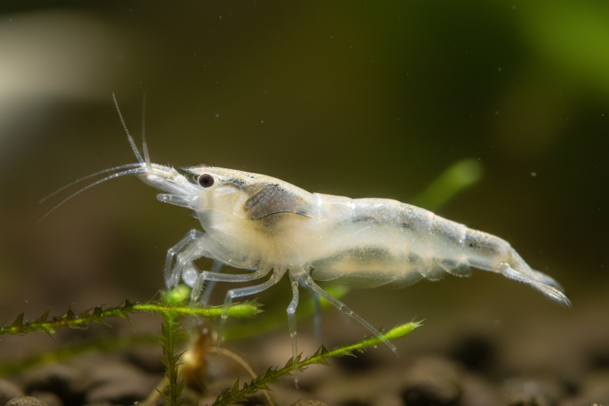 Neocaridina (Snowball)-close up body shot